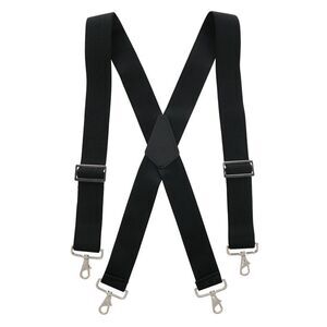 CTM Men's Industrial Terry Logger Suspenders with Metal Swivel Hook Ends